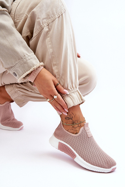 Klasické slip-on tenisky Světle růžová Frankie