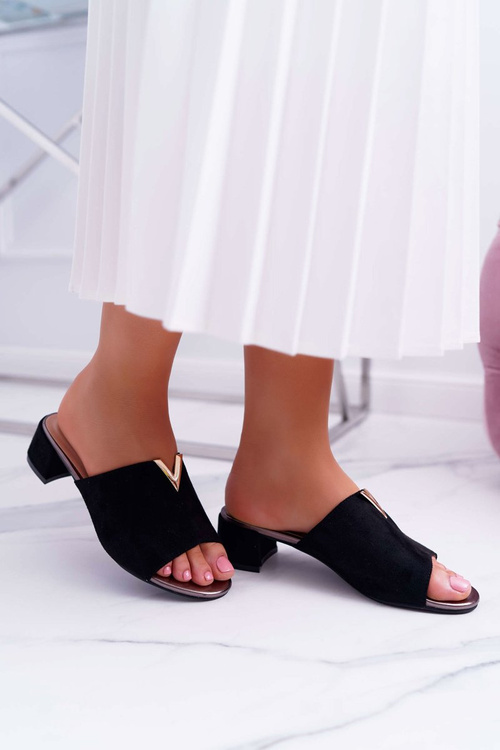 Dámské Nazouváky Klasické Elegantní Černé Demea