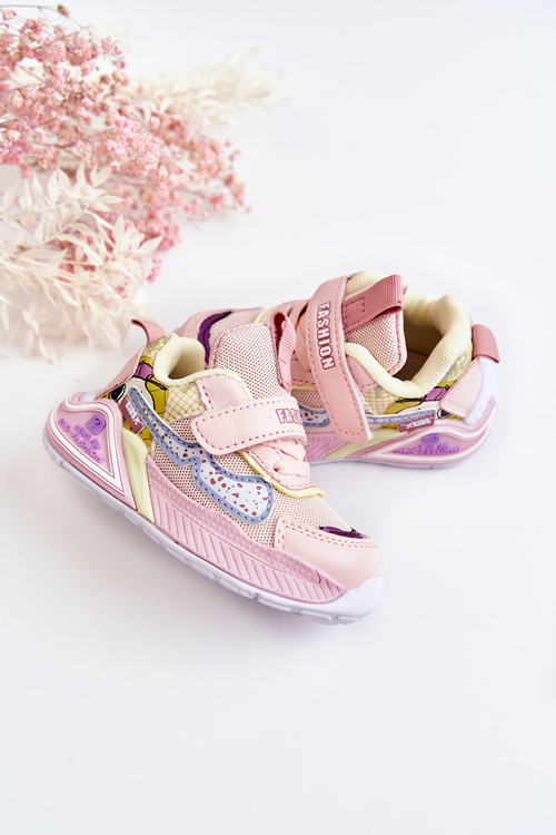 Detské ľahké športové topánky ružové snoopy