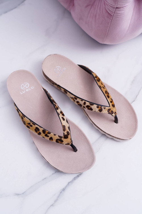 Flip -flops na dopravnej zápche Lu Boo Leopard