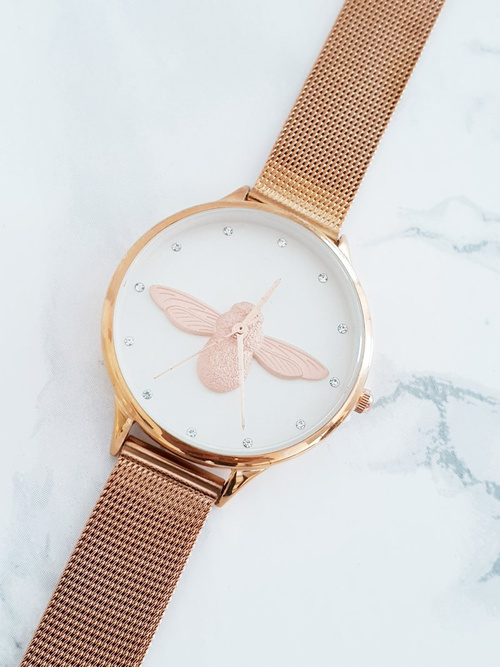 Dámske hodinky Michael John Pink Gold Stuart