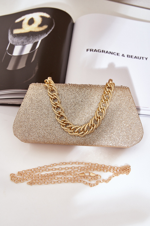 Ozdobená Večerná Taška Zlatá Kariti