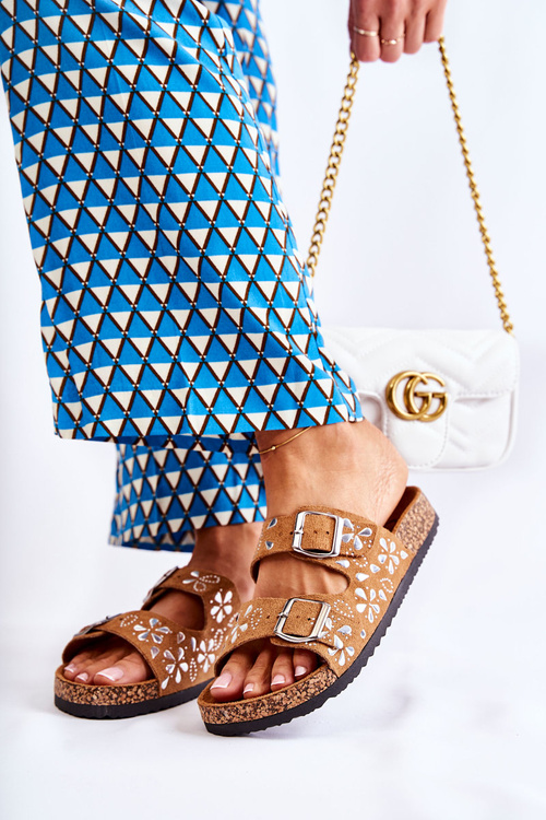 Sužné žabky s hnedými kamienkami Dalvio