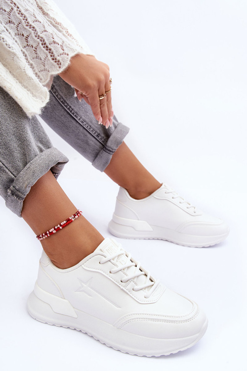 Dámské klasické sportovní boty Big Star MM274224 Bílé