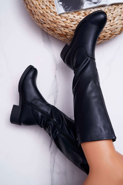 Dámské Kozačky Sergio Leone černé KZ280