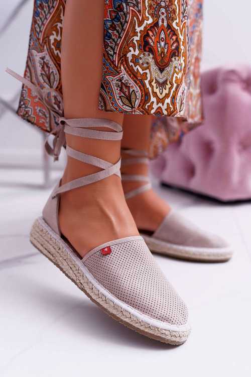 Dámska Espadrilles Big Star na platforme Beige DD274A193