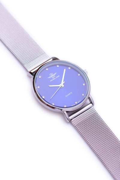 Michael John Women's Silver Ferrou Bracelet hodinky