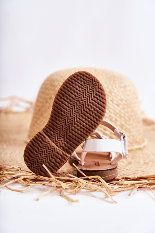 Detské sandále pre letný biely Nelson