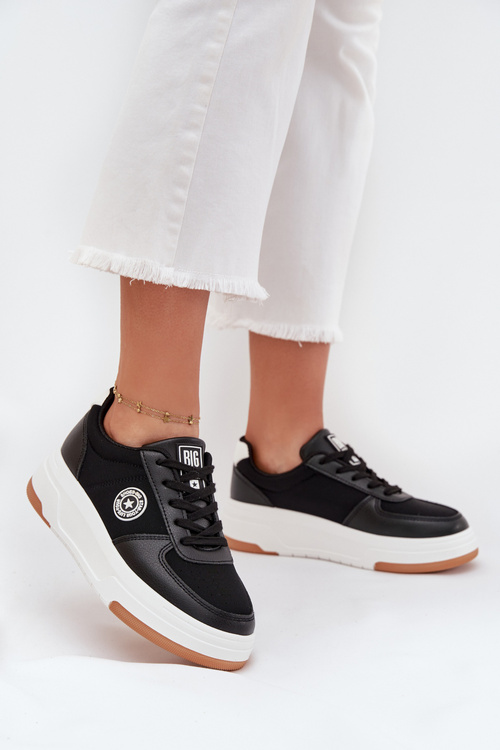 Dámské Tenisky Na Platformě Big Star RR274573 HI-POLY SYSTEM Černé