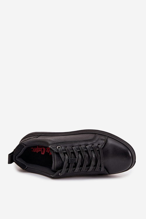 Kožené pánské tenisky Lee Cooper LCJ-25-33-3965 Černé