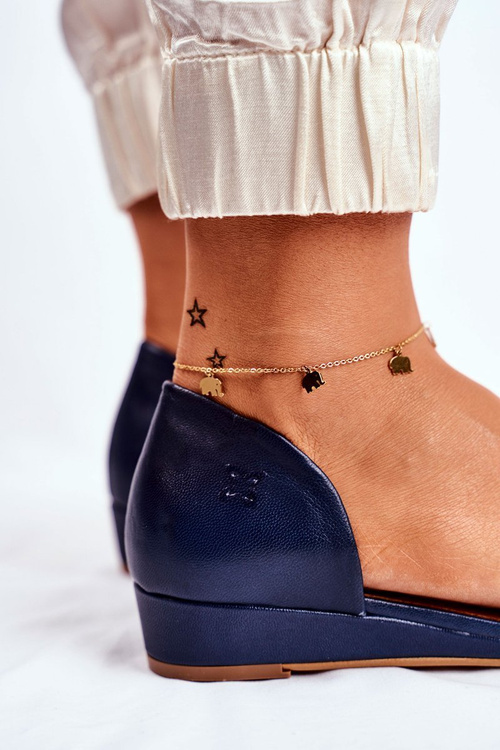 Kožené Sandály Maciejka 1971-50 Tmavě Modré