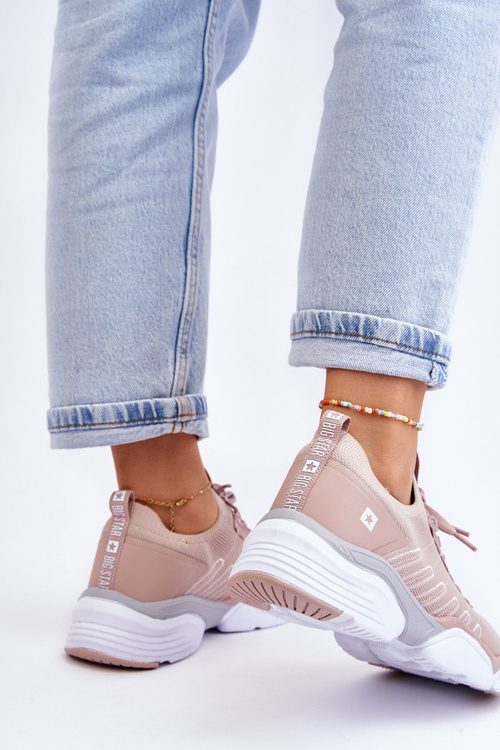 Dámska posuvná športová topánka Pamäťový penový systém Big Star LL274A141 nahý