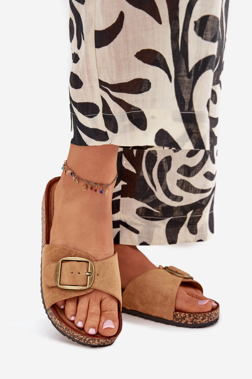 Dámske Sandále S Prackou Na Korkovej Platforme Camel Zavira