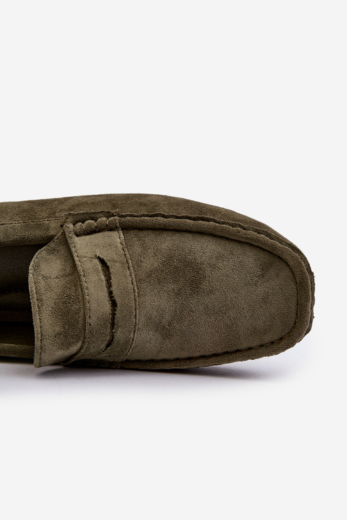 Mužské semišové mokasíny tmavě modré Wesley