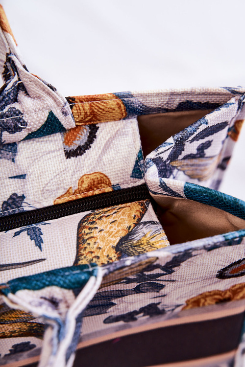 Velká Klasická Peněženka V Tisk Bílá a zelená Micola