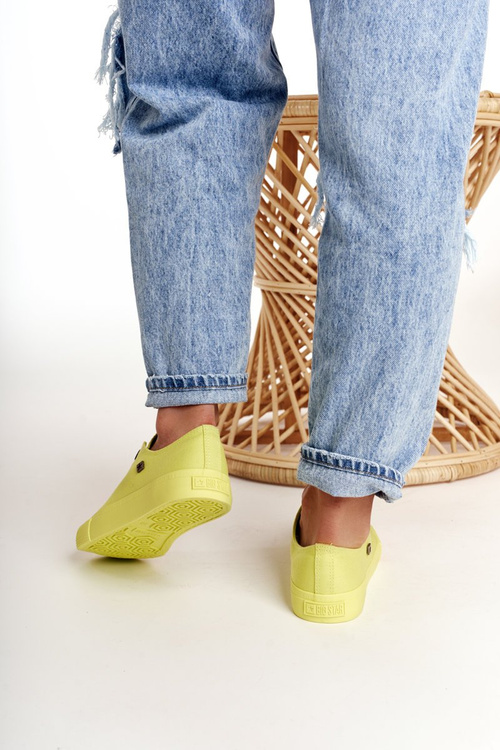 Dámské Klasické Nízké Tenisky BIG STAR AA274012 Limetkové