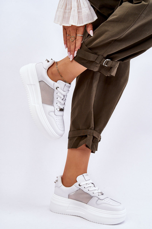 Dámské klasické sportovní boty GOE LL2N4060 Bíle