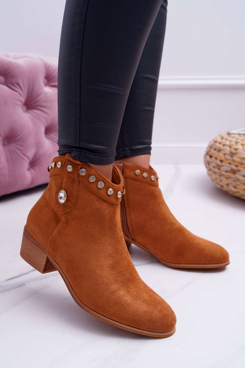 Dámské Kotníkové Boty se Zirkony Camel Patti