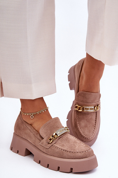 Klasické semišové mokasíny na Massive Brown Catch Me!