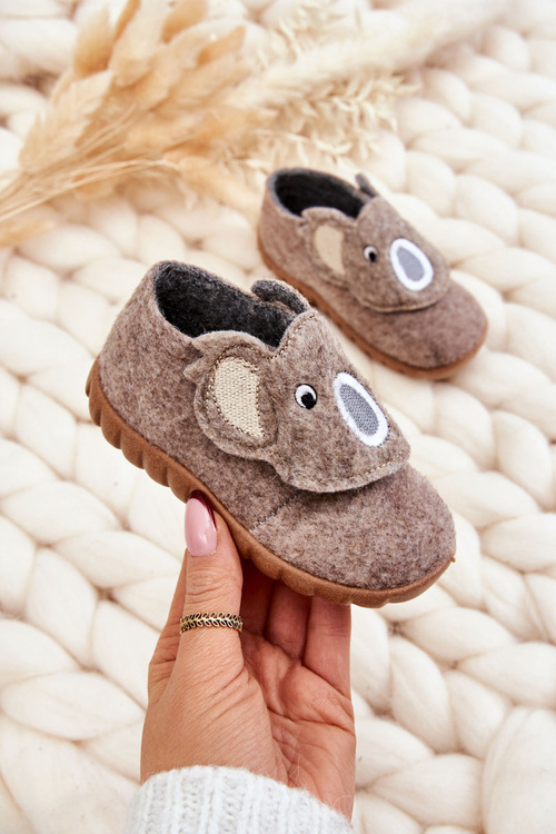 Dětské pantofle Befado Koala 620P002 Béžová