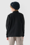 Chlapčenský Fleece S Golierom 4F 4FJWMM00TFLEM245-20S Čierny