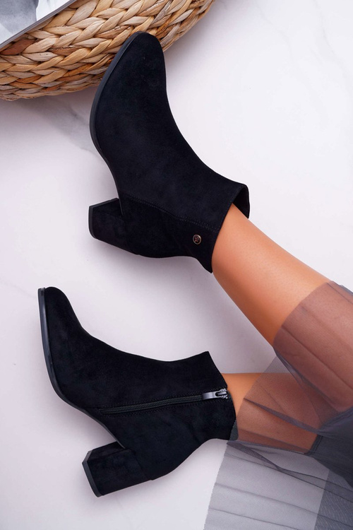 Dámské Kotníkové Boty Na Podpatku Sergio Leone Černé BT520