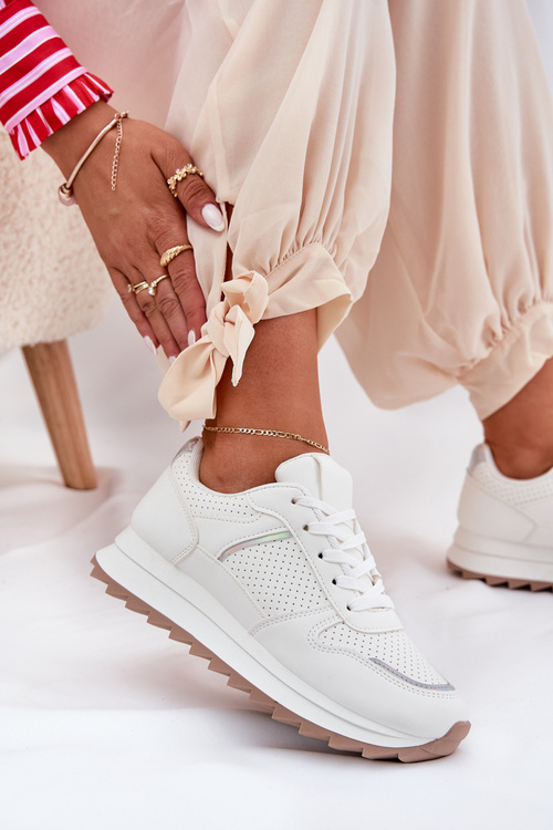 Dámské Sportovní Boty Na Platformě Bílé Yandia