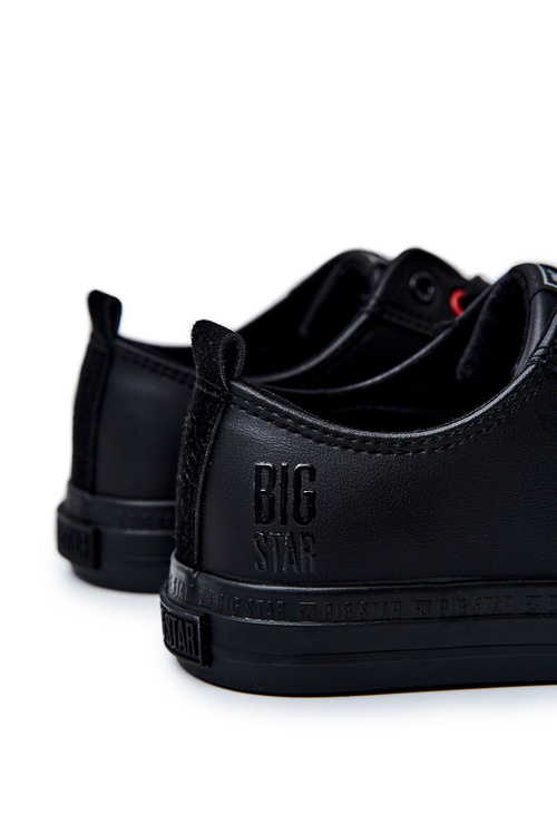 Pánské kůže tenisky BIG STAR JJ174005 Černá