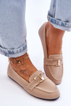 Klasické Slip On Mokasíny Světle béžová Carly 