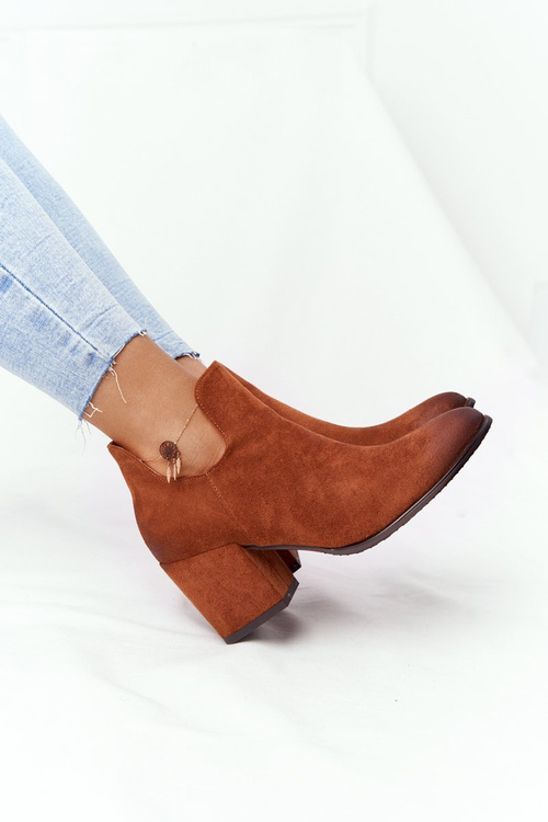 Topánky s výrezmi na Vincez Post 21-10558 Camel