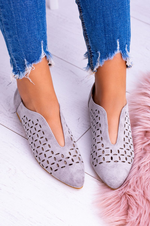 Lu Boo Gray Suede Women's Slip -Shop Synthia Synthia