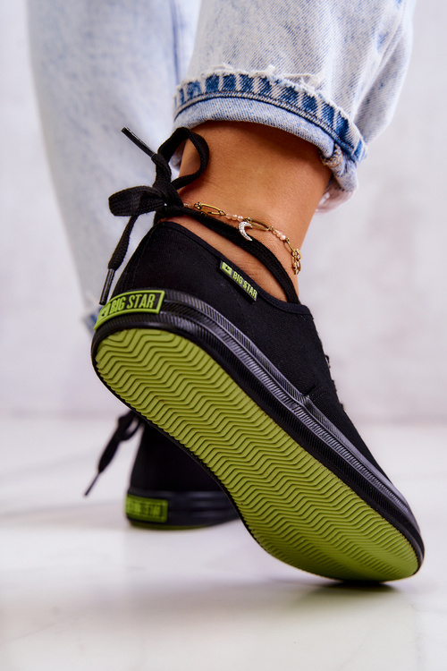 Ľahká dámska veľká hviezda JJ274261 čierne tenisky