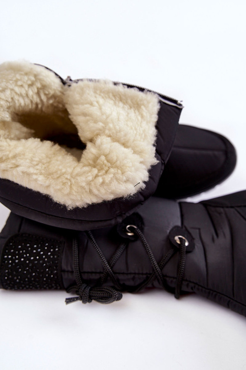 Vysoké izolované snehové topánky Progress progj-20-07 čierna