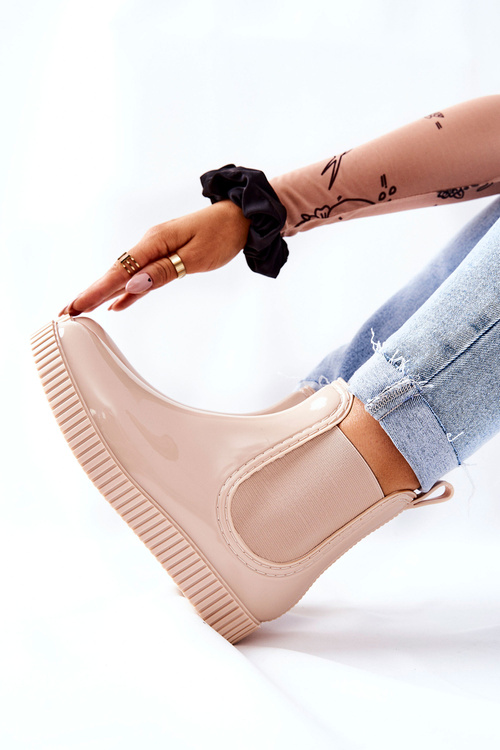 Lesklé jamky na platforme Waterfall Beige