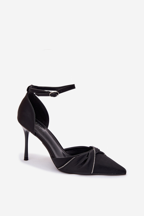 Podpatky s krystaly Černá Katlina