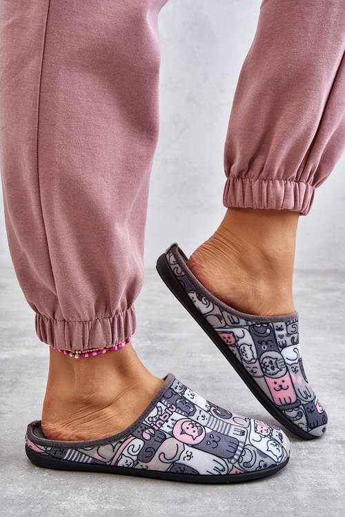 Papci flip -flops befado Kitty 155d208 šedá
