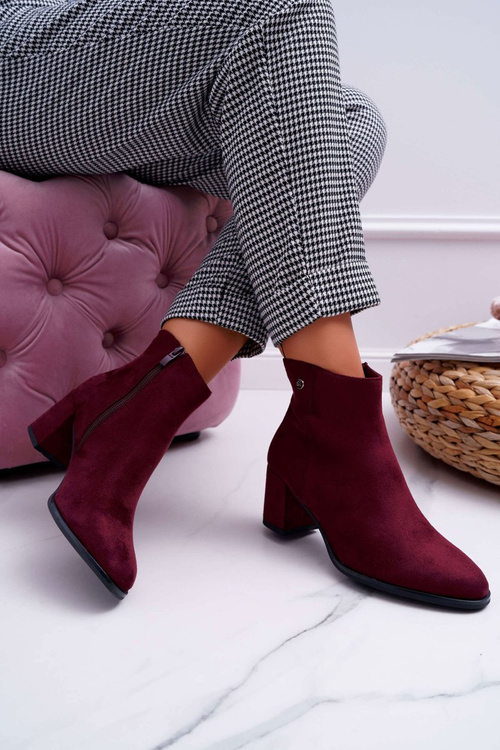 Dámske vysoké podpätky Sergio Leone Burgundsko BT520