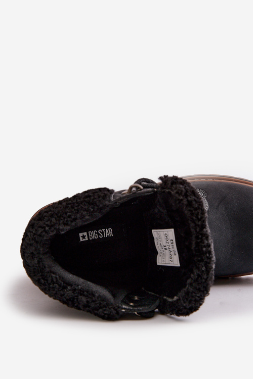 Zateplené Dámske Topánky Big Star OO274A287 Čierne