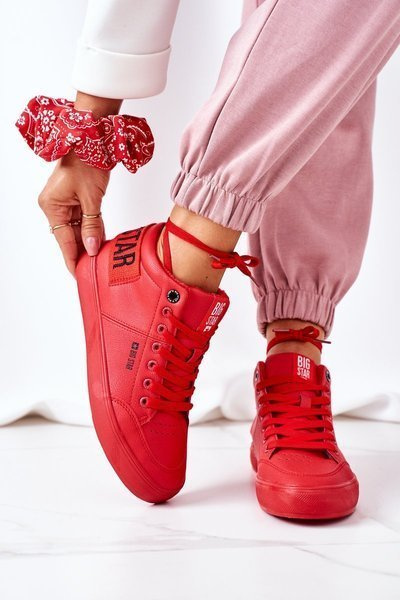 Dámska izolovaná športová topánka veľká hviezda EE274354 červená