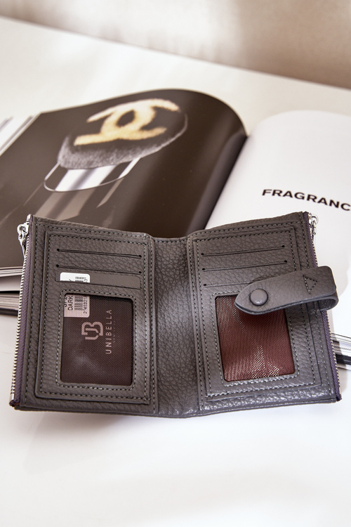 Eko Kožená Dámska Peňaženka Tmavošedá Bronica