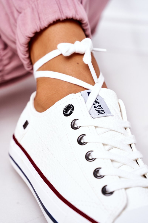 Dámske kožené tenisky Big Star II274001 biela