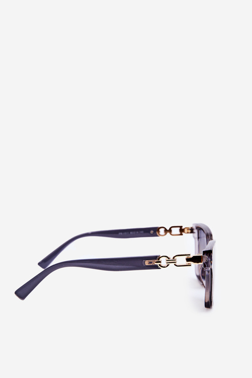 Dámské Sluneční Brýle S Ozdobnými Detaily UV400 Šedé