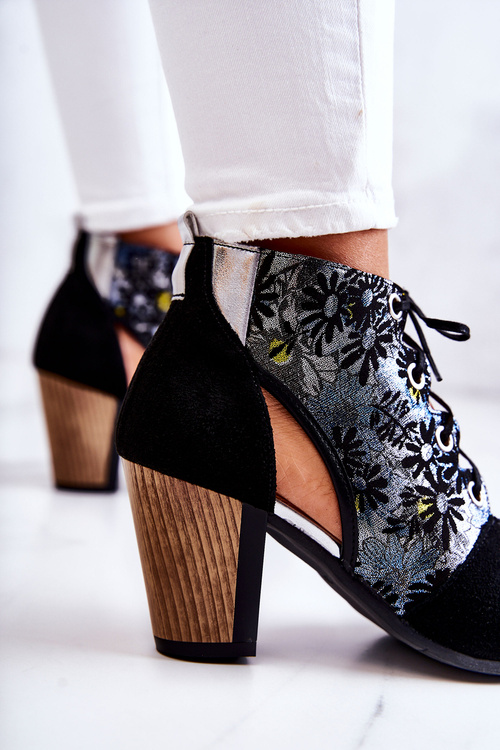 Ženské topánky na post maciejka jar 03938-01 čierna