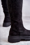 Ženské izolované kolenné topánky Čierna Helma