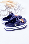 Dětské Pěnové Nazouváky Crocs Tmave Modré Lazy Day