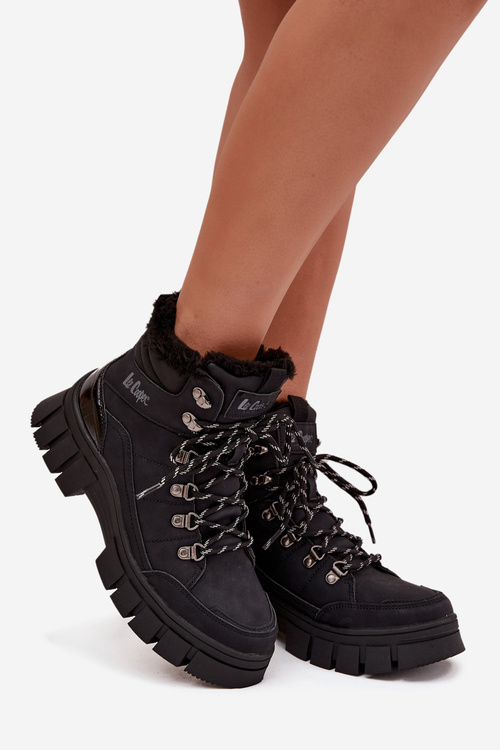 Zateplené dámské vysoké boty Lee Cooper LCJ-25-31-3911 Černé