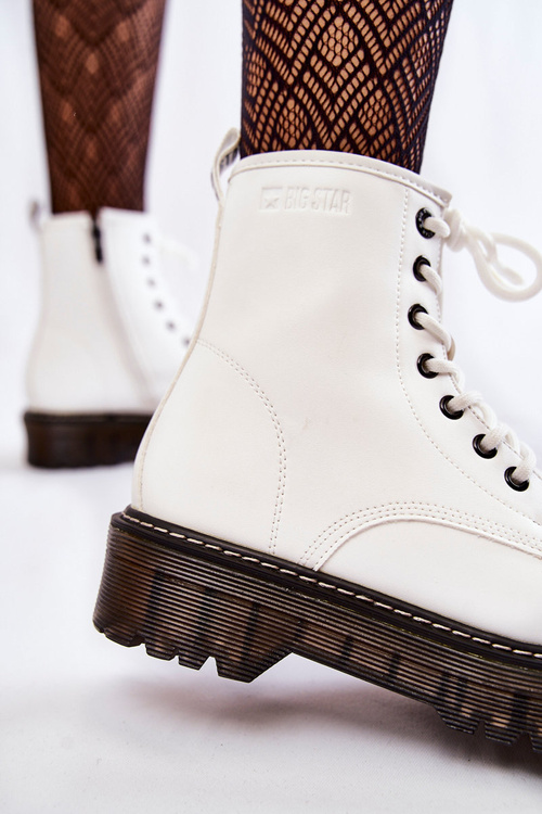 Dámska veľká hviezda KK274536 Biele topánky