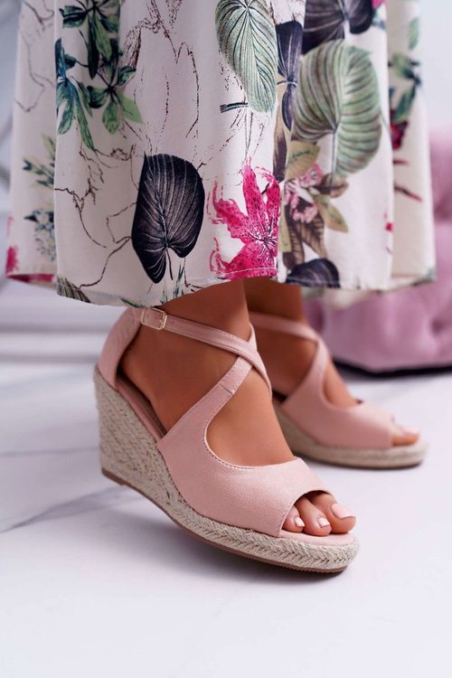 Dámske sandále na Espadril Pink Margus