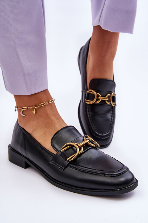 Klasické dámské mokasíny Černé Lorien