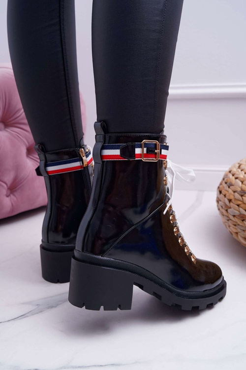 Dámské Kotníkové Boty Černé Hippe